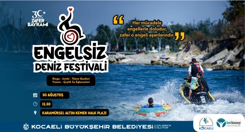 Büyükşehir’den 3. Engelsiz Deniz Festivali