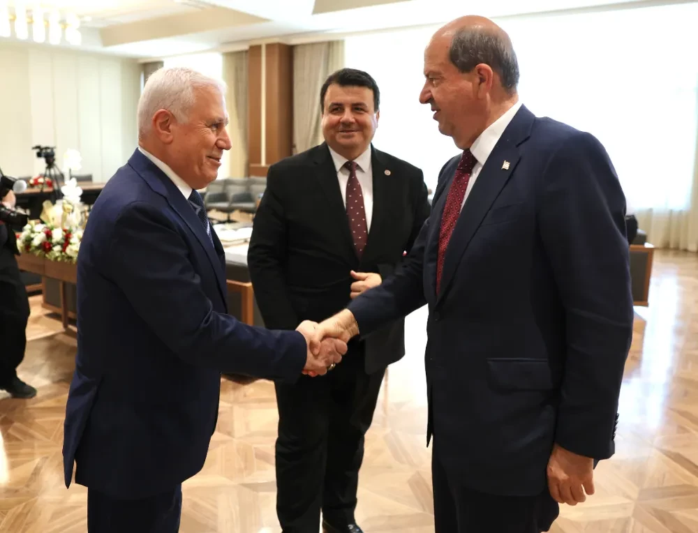 Başkan Bozbey’den KKTC Cumhurbaşkanı Ersin Tatar’a ziyaret