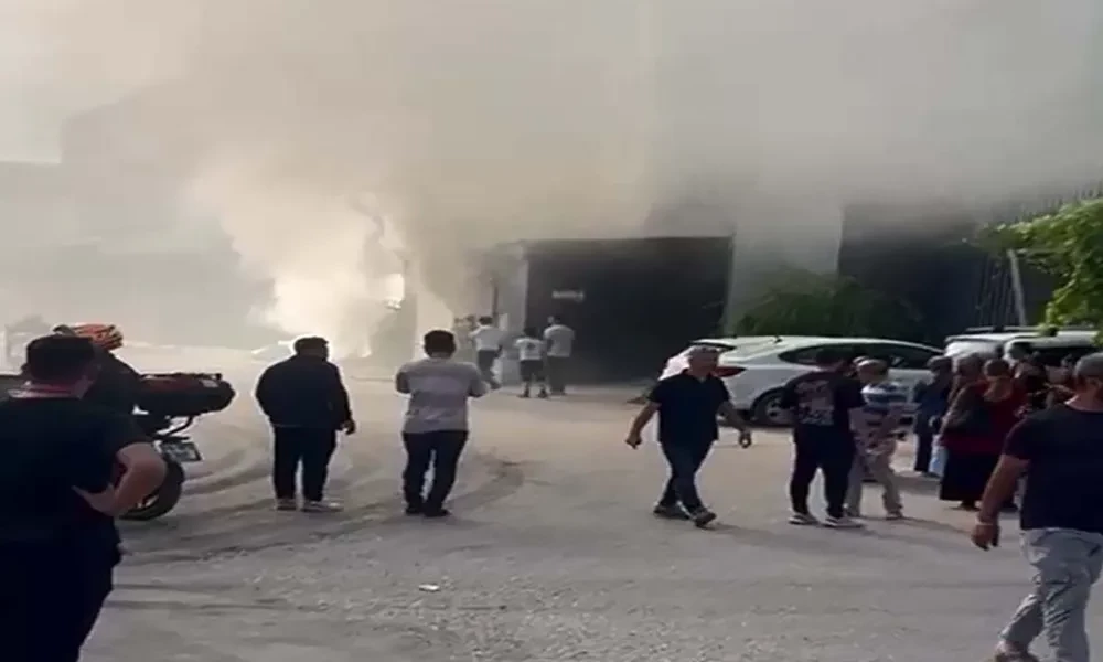 İnegöl mobilya sanayi yangın