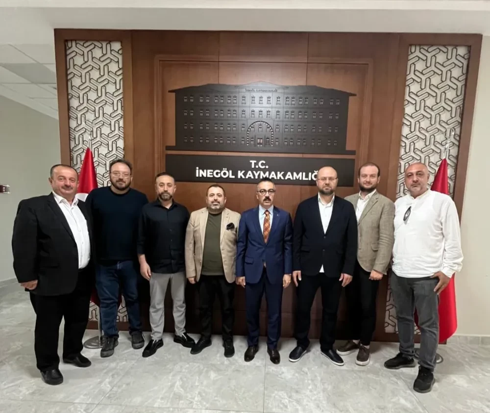 İHH İnegöl Temsilciliğinden Kaymakam Eren Aslan’a Ziyaret 
