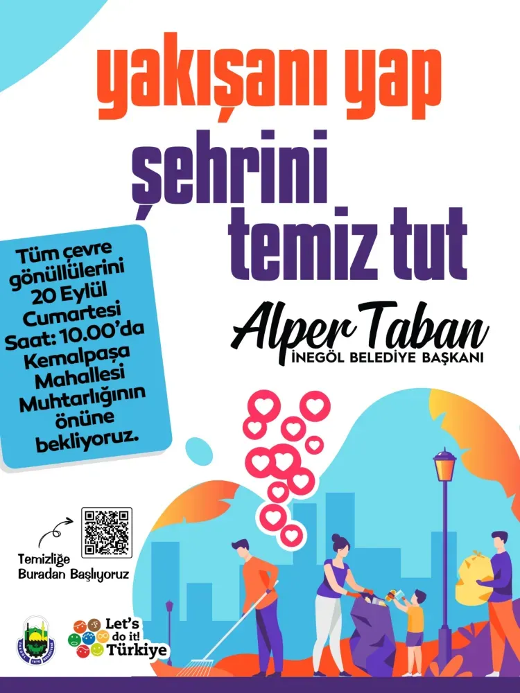 İnegöl Belediyesi’nden Çevre Temizlik Etkinliğine Davet